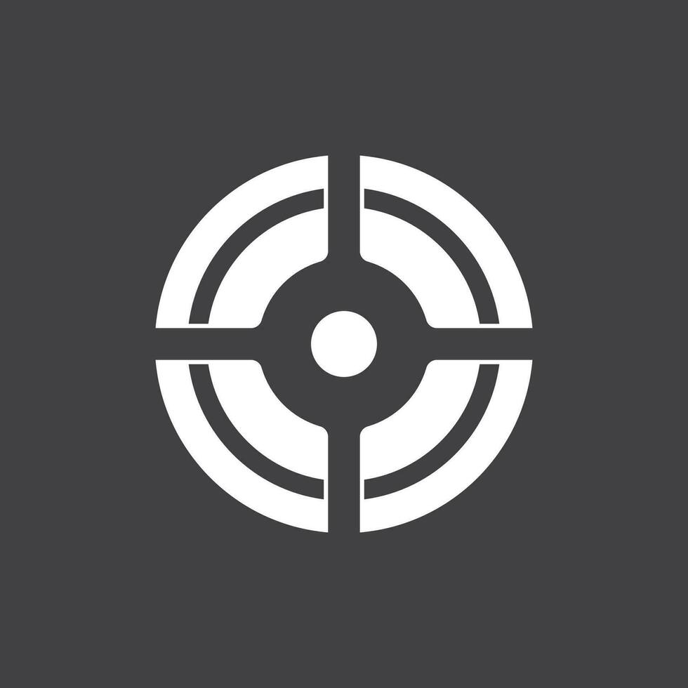 Target icon and symbol vector template
