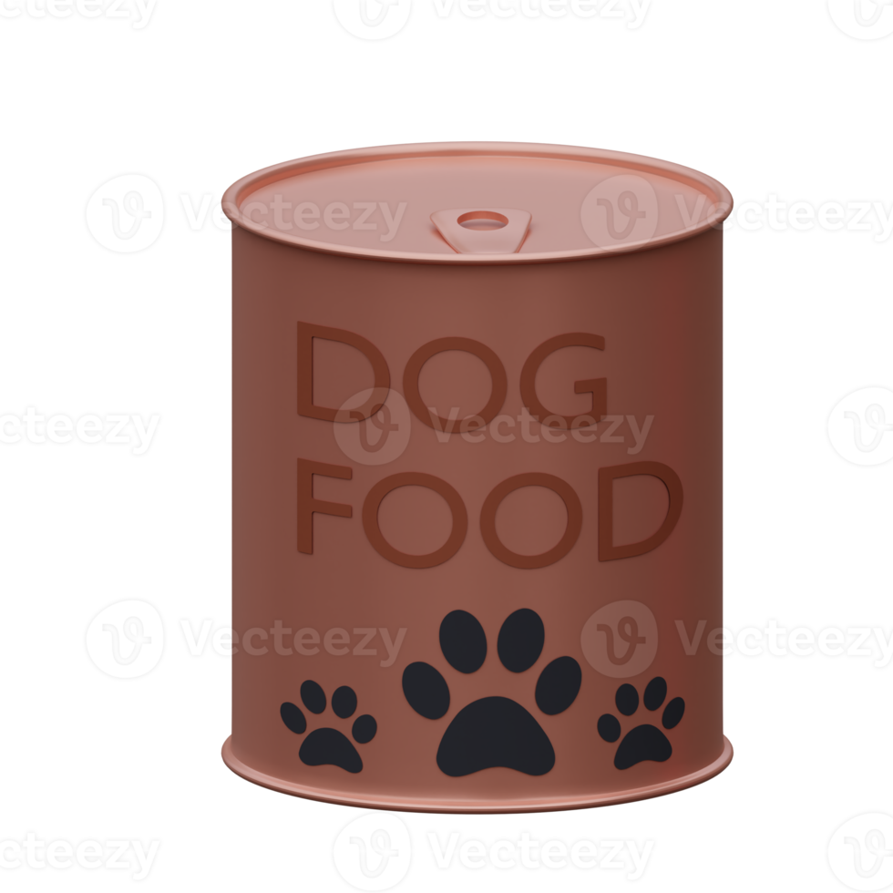 3d rendered dog food can perfect for pets design project png