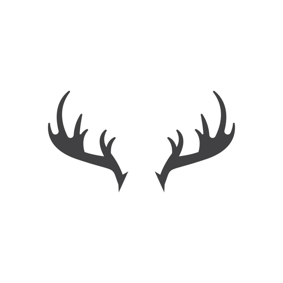 Deer Antlers Logo Template Illustration Design vector