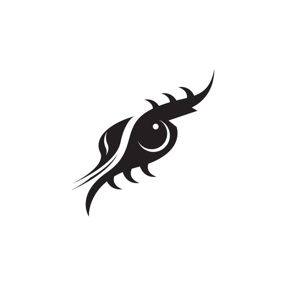 Black Tribal Tattoo Abstract Symbol Template vector