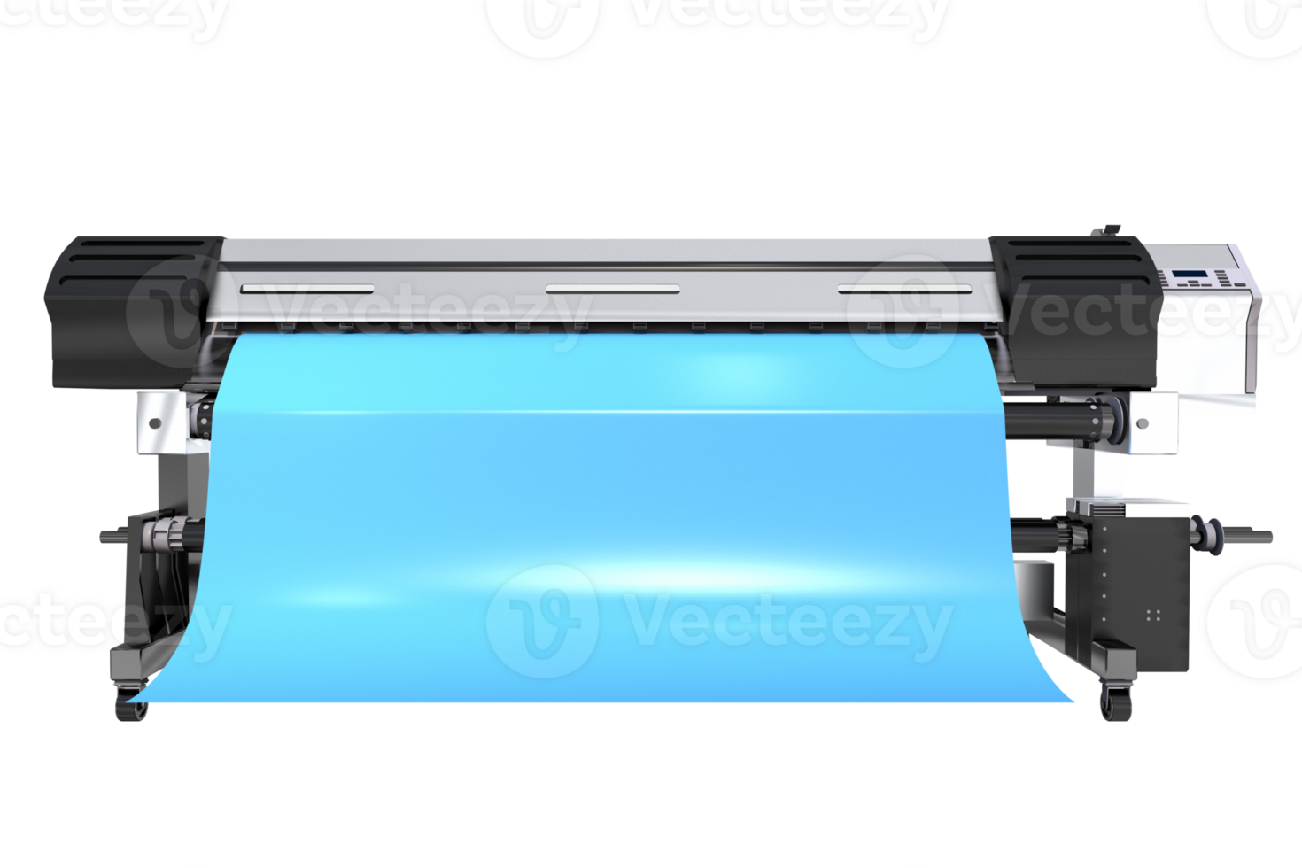 Professional Large Format Solvent Banner Printer 3D png