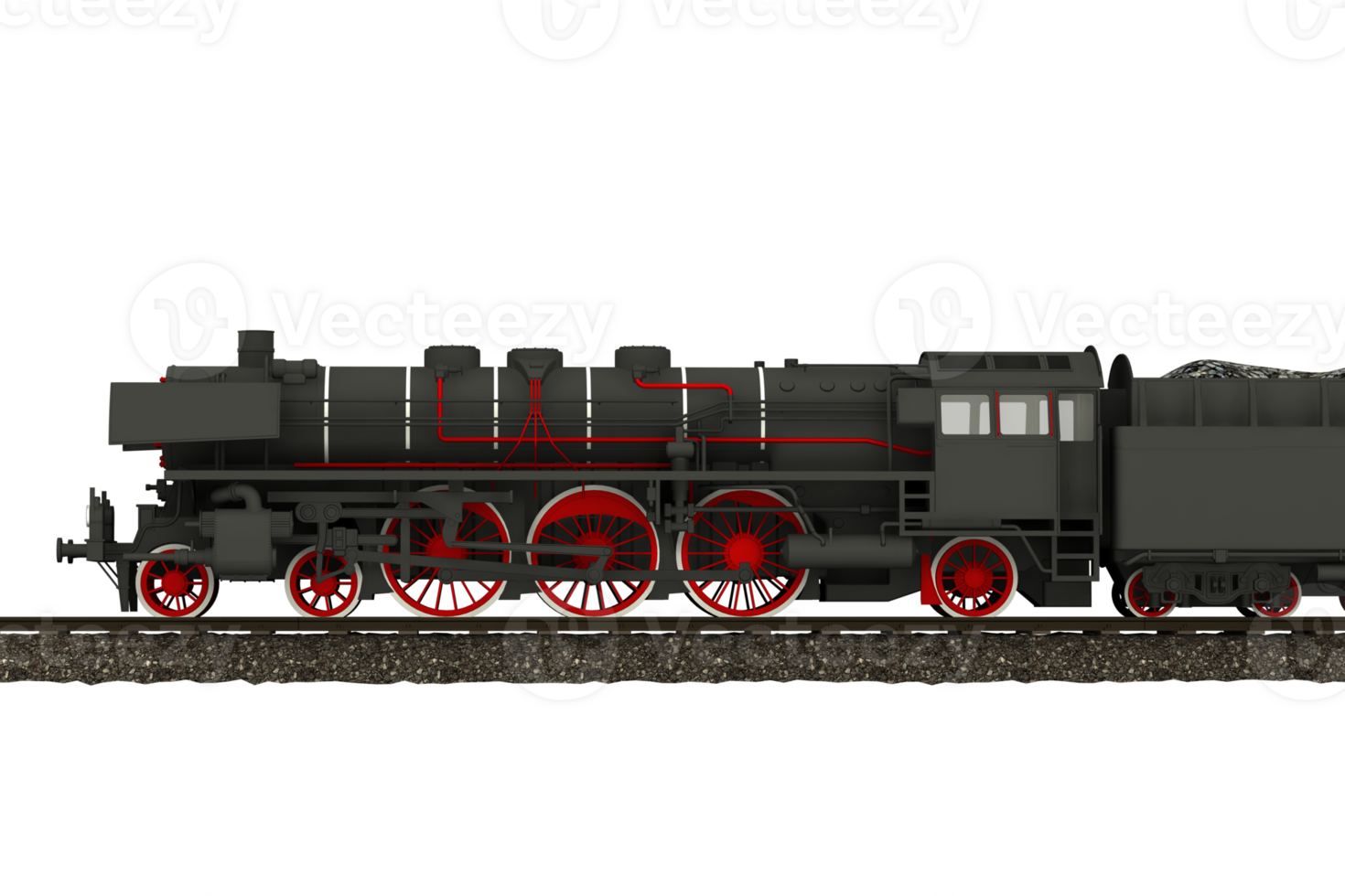 3d vapore locomotiva lato Visualizza 3d png Immagine