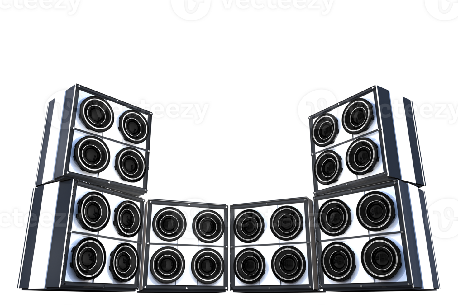 Large Speakers Setup PNG Graphic