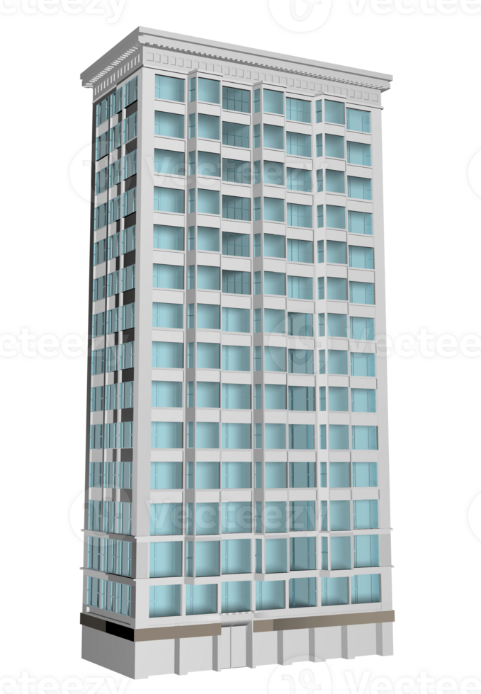 Multi Level Building 3D png