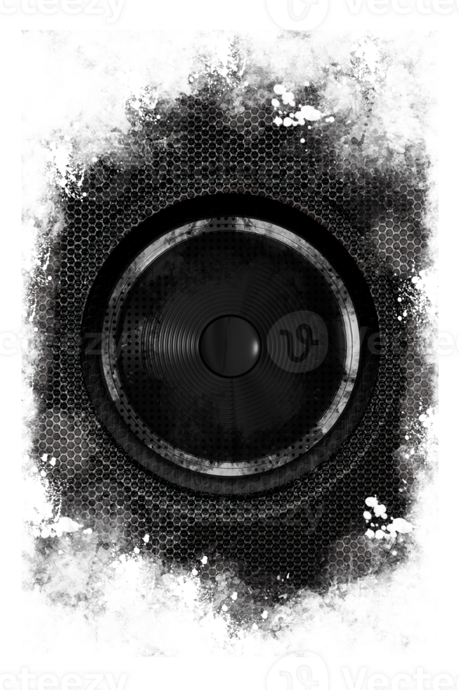 Grunge Black Speaker png