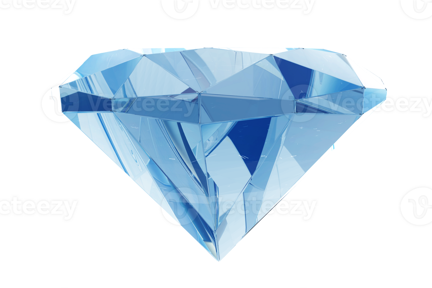 Hardest Blue Diamond PNG Object