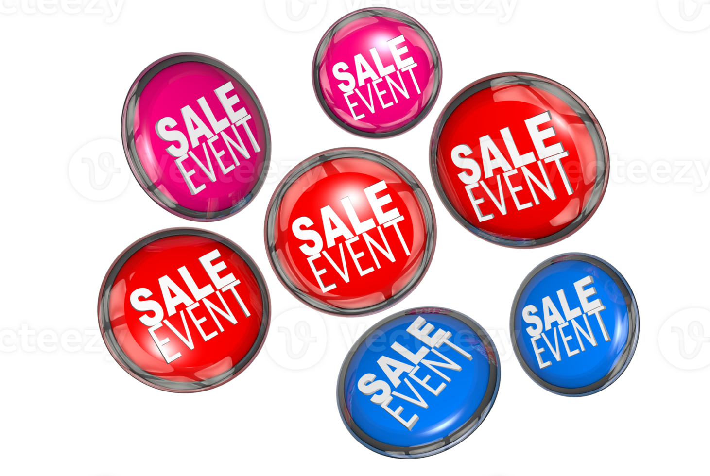 Sale Event Tags PNG Graphic