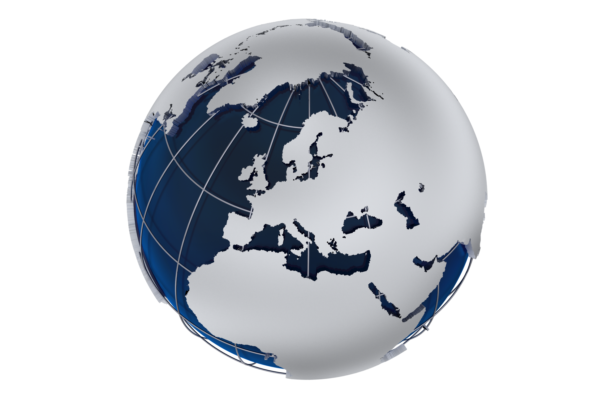 Full Globe - Europe 25277363 PNG