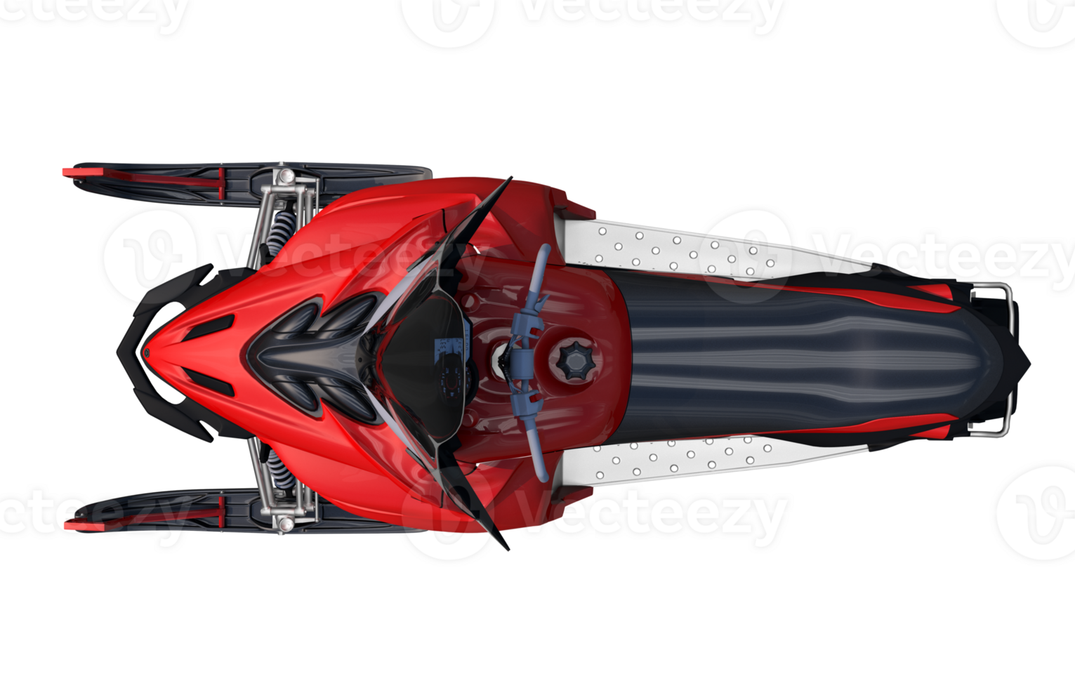 Snowmobile Top View PNG