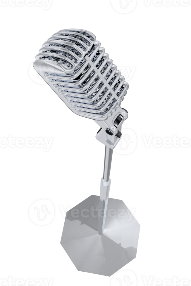 Retro Microphone PNG