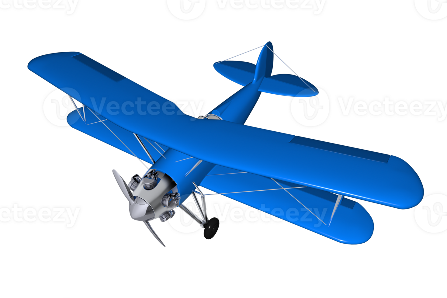 Vintage Biplane 3D 25277413 PNG