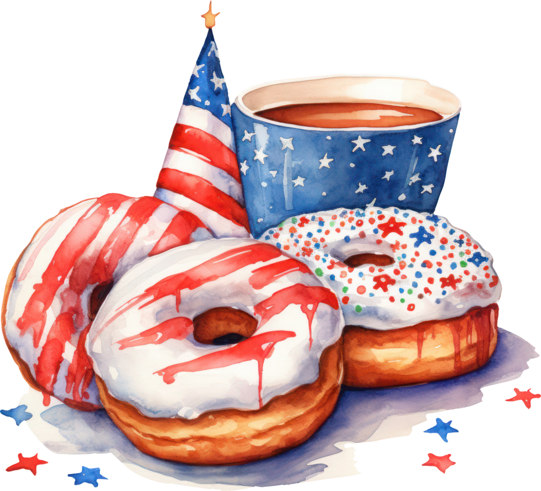 Dessert Watercolor Illustration. png