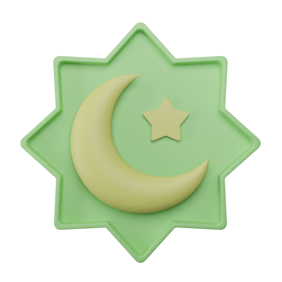 3d icon islamic object eid illustration concept icon render png