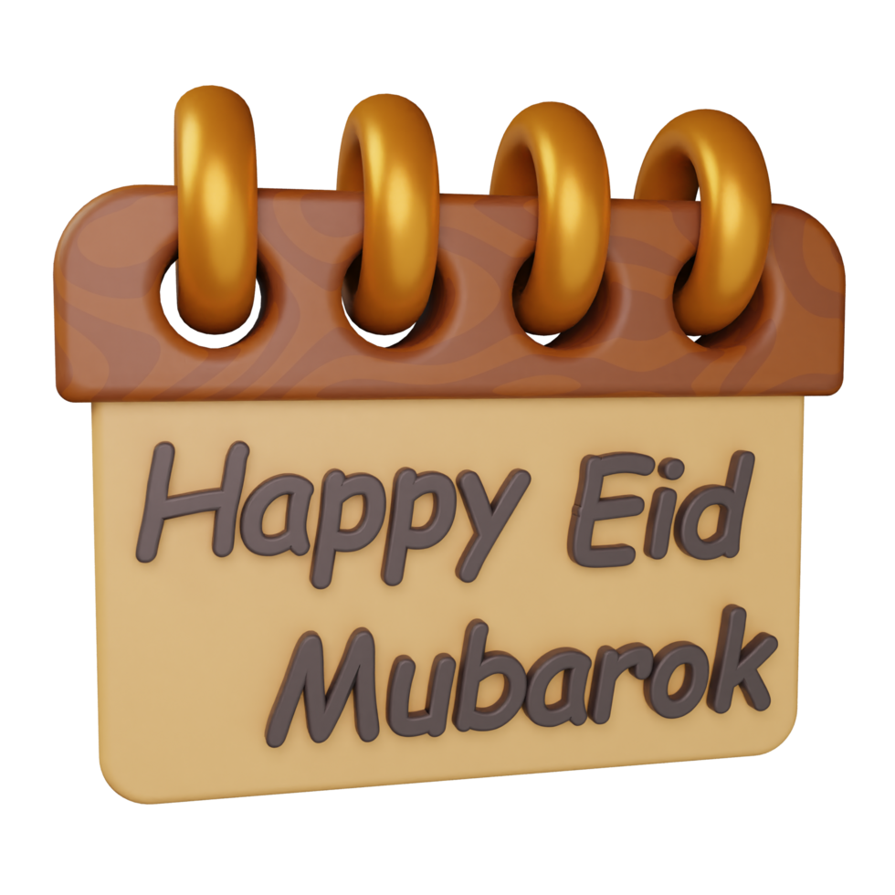 3d icon islamic object eid illustration concept icon render png