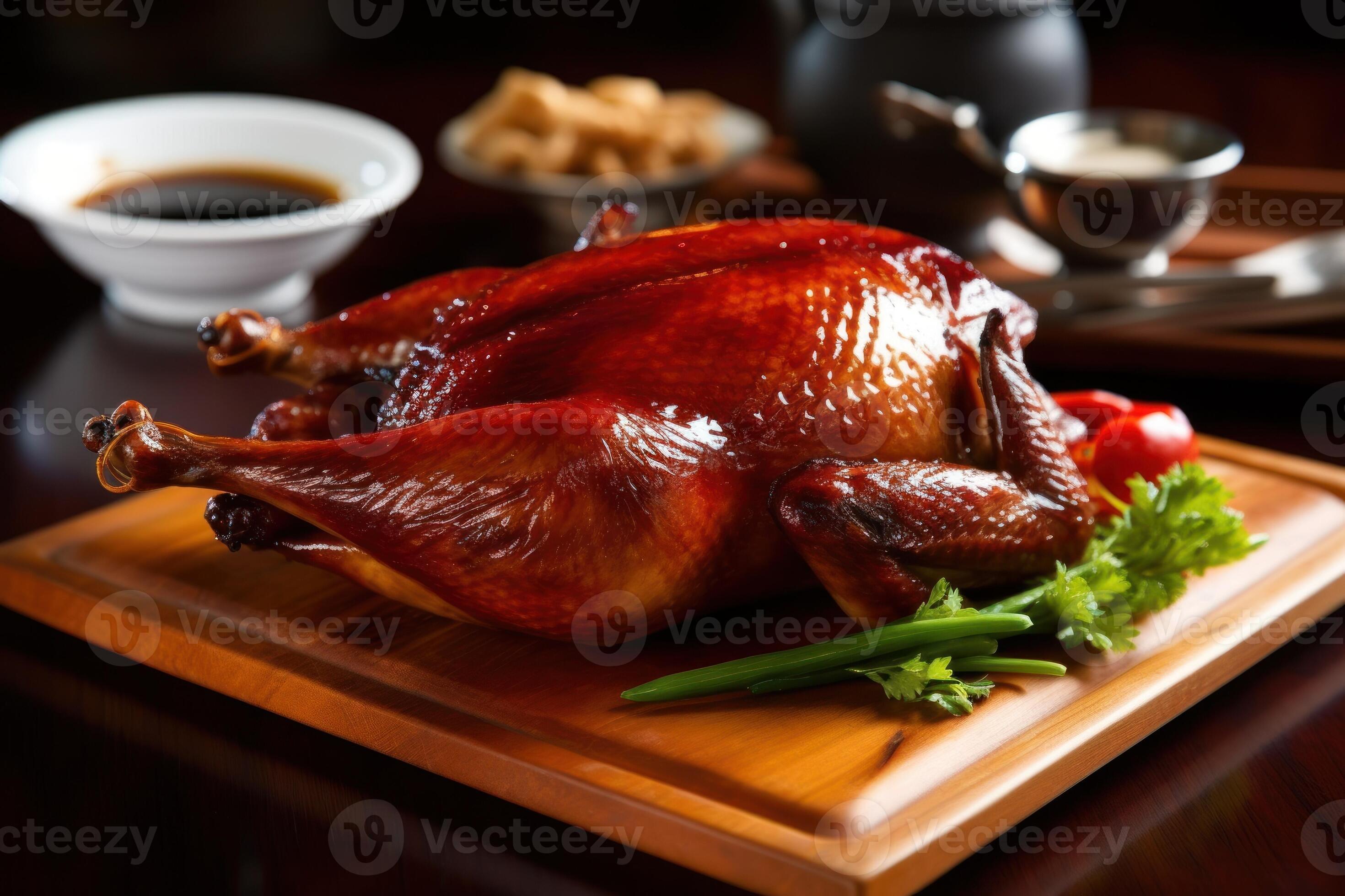 stock photo of Peking Roast Duck Peking duck is a dish from Beijing