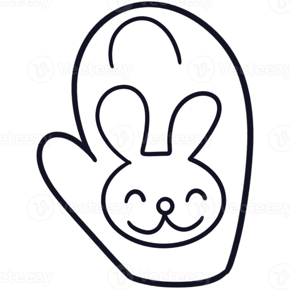 hand cute glove png
