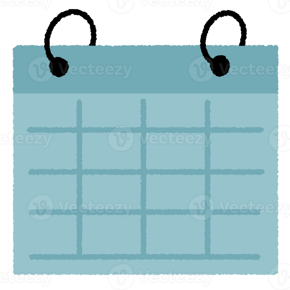 Office stationery calendar png