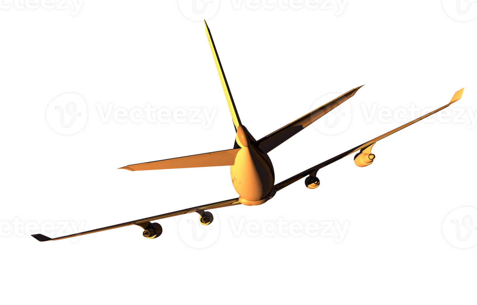 Airplane Rear View PNG