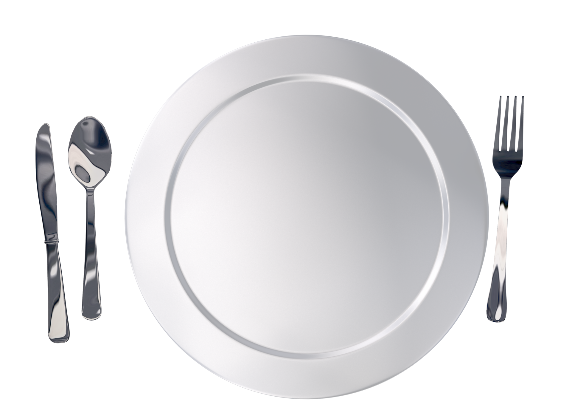 Plate and Silverware 25278224 PNG