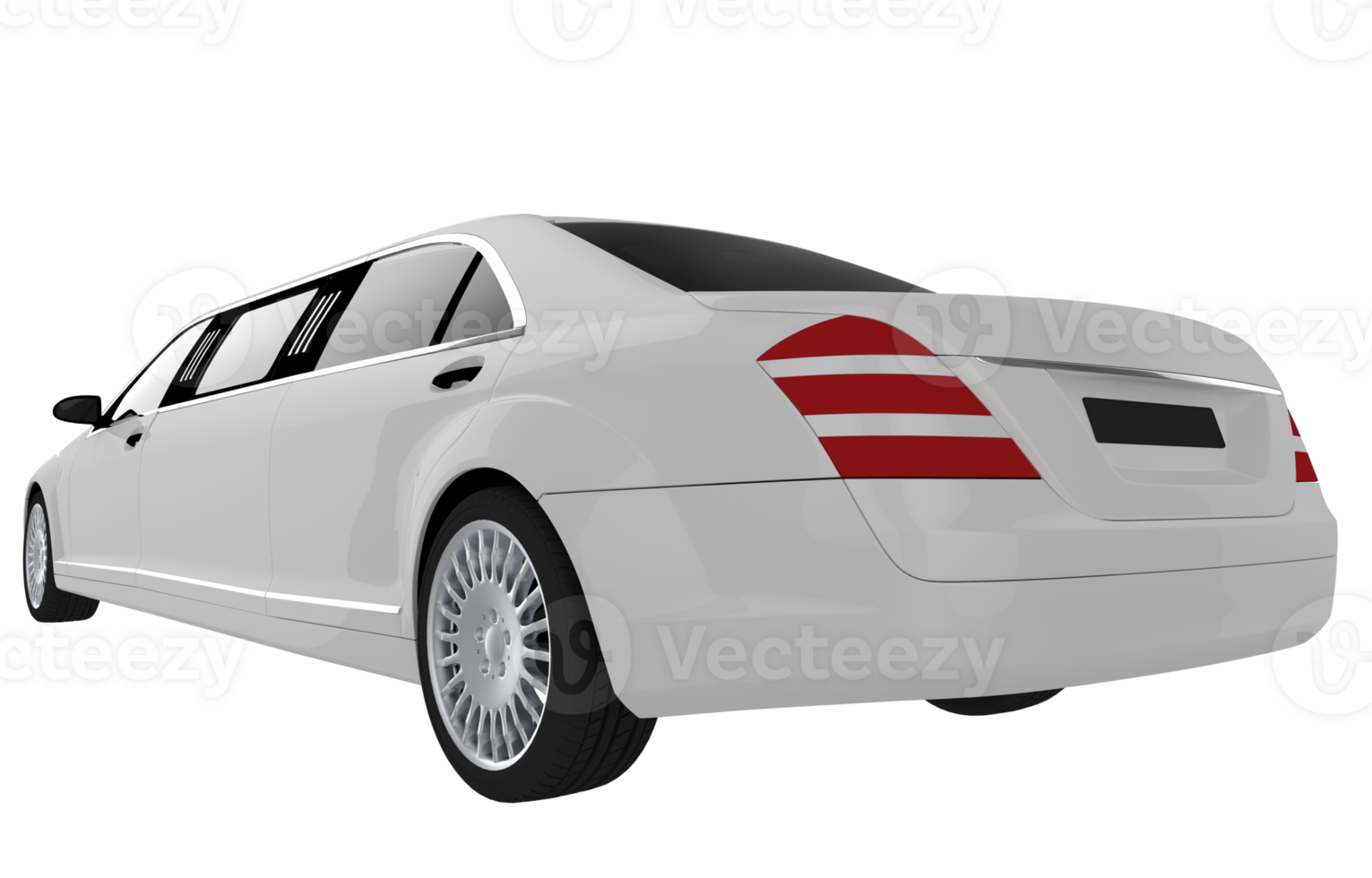 Wedding Limo Rear Illustration png