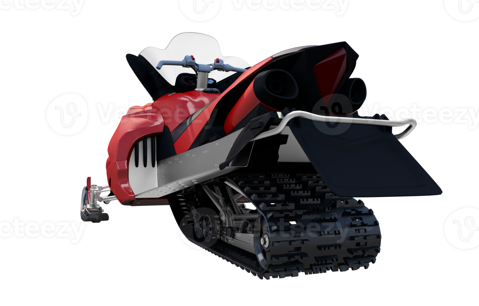 Rear View Snowmobile png