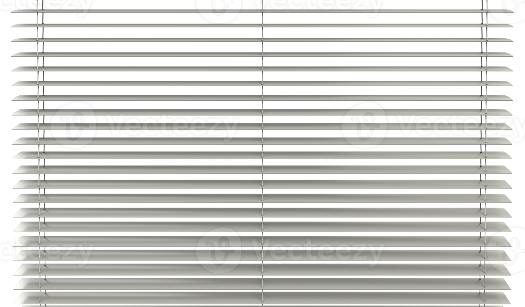 PNG White Window Blinds 3D Render