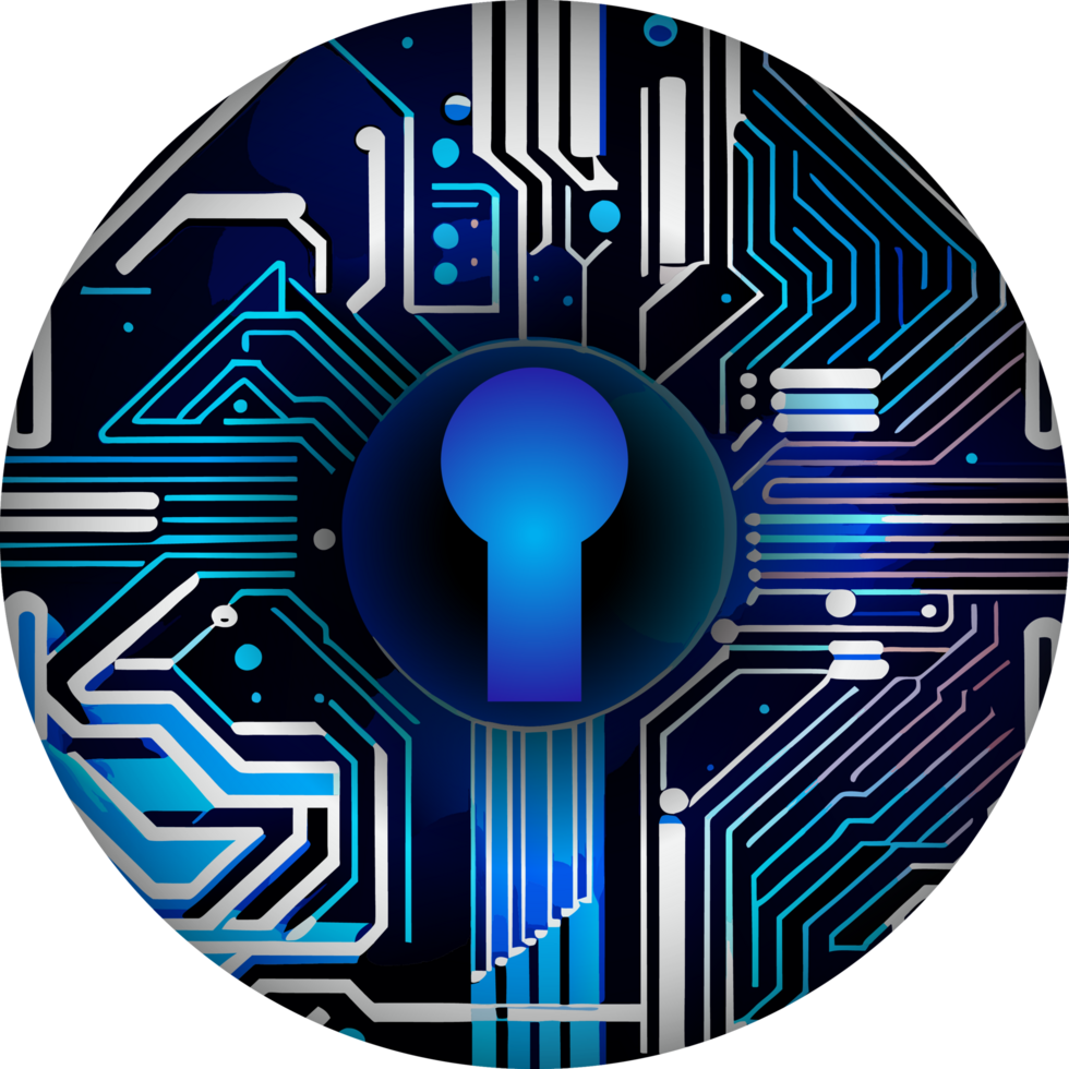 Modern Technology Lock Cybersecurity Crop-out Icon png