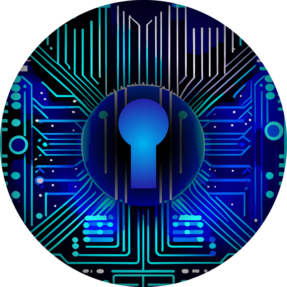 Modern Technology Lock Cybersecurity Crop-out Icon png