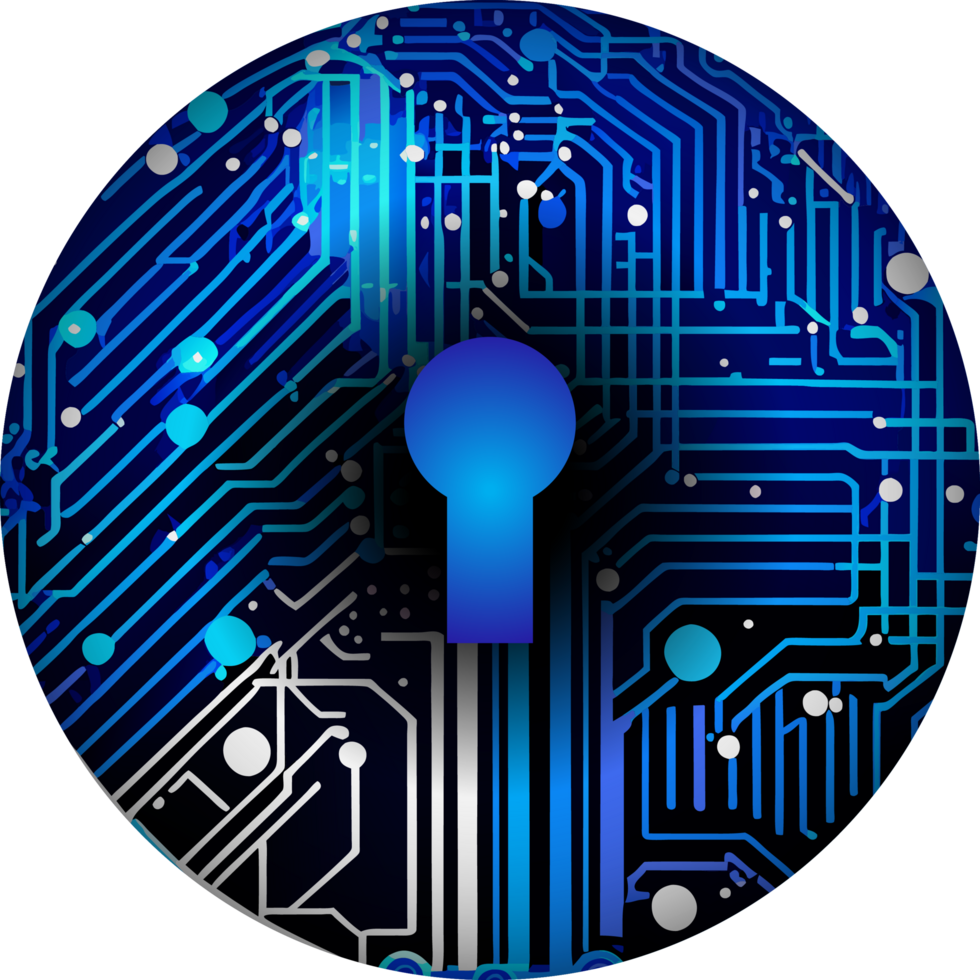 Modern Technology Lock Cybersecurity Crop-out Icon png