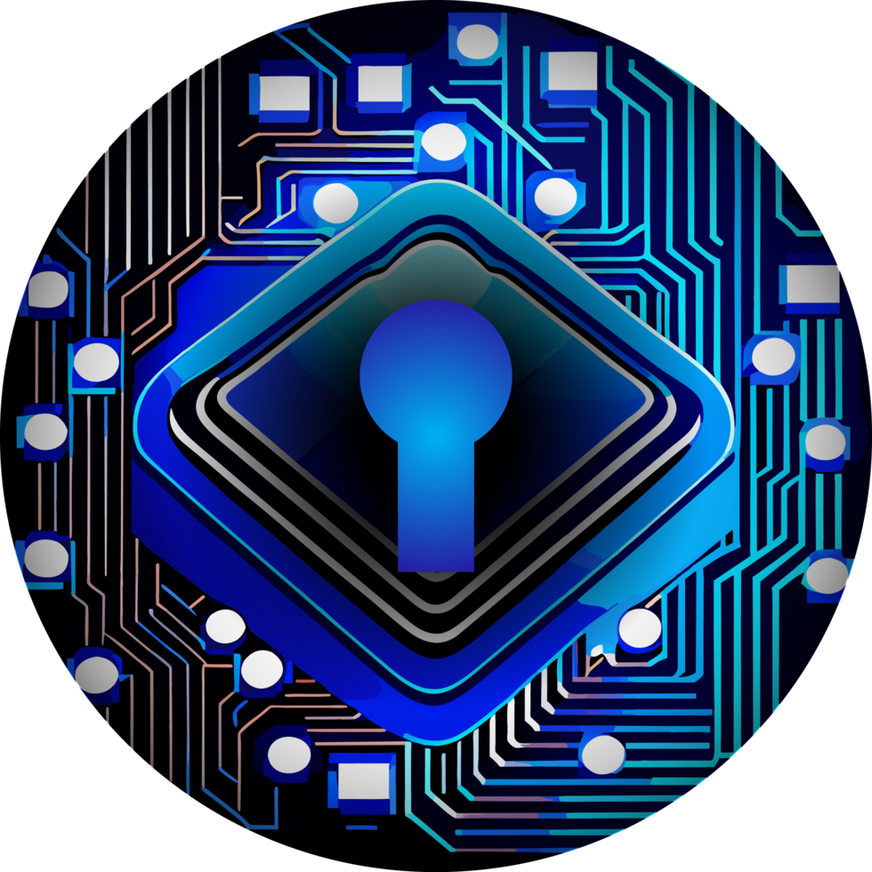 Modern Technology Lock Cybersecurity Crop-out Icon png