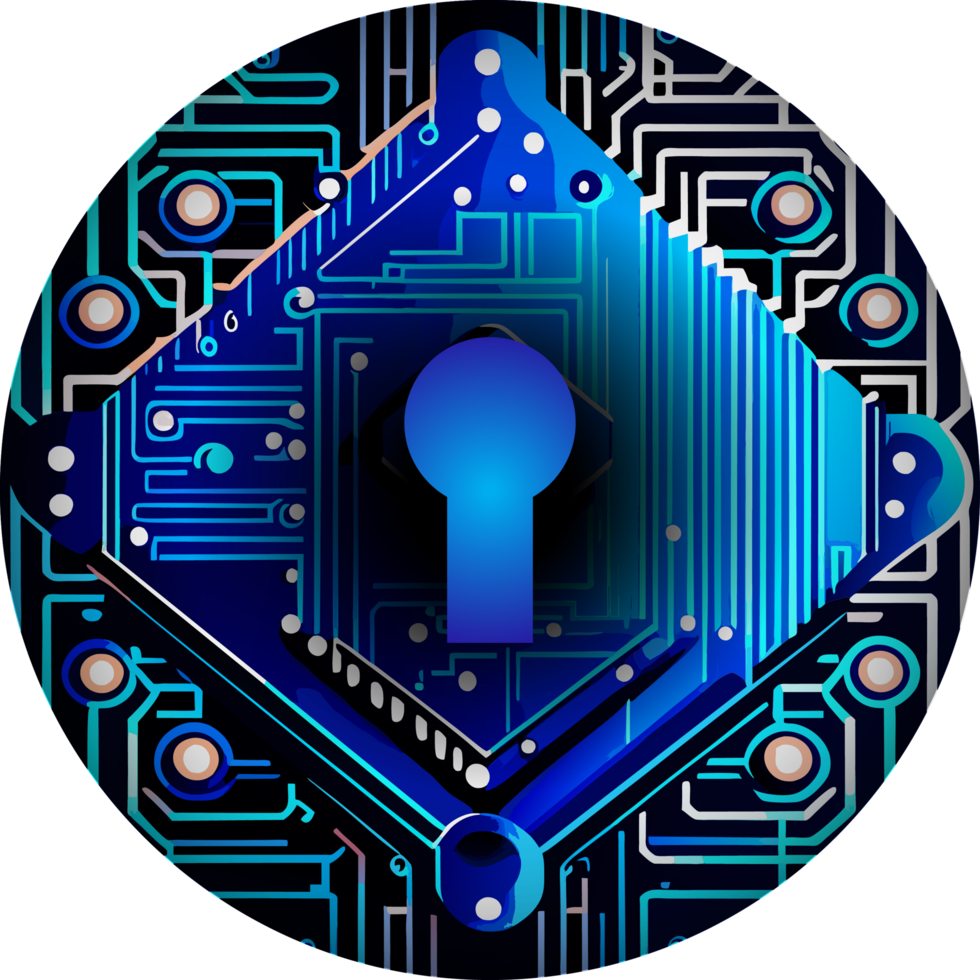Modern Technology Lock Cybersecurity Crop-out Icon png