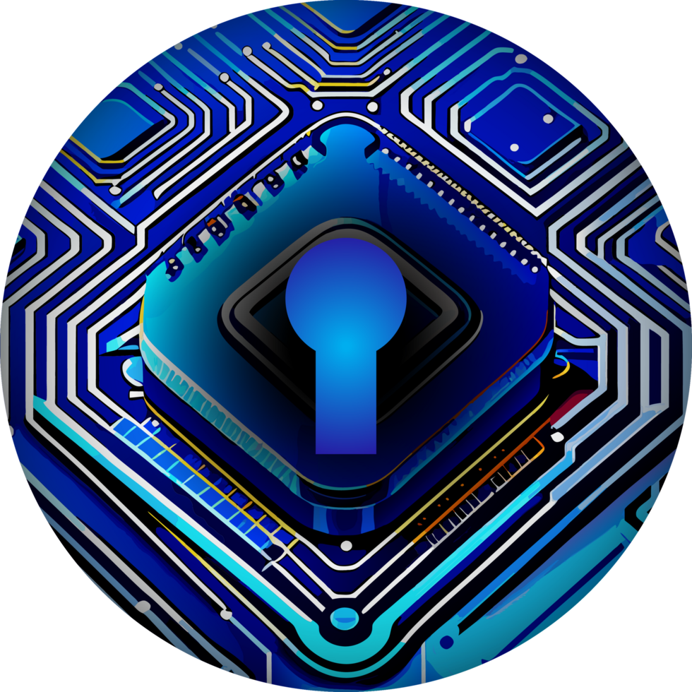 Modern Technology Lock Cybersecurity Crop-out Icon png