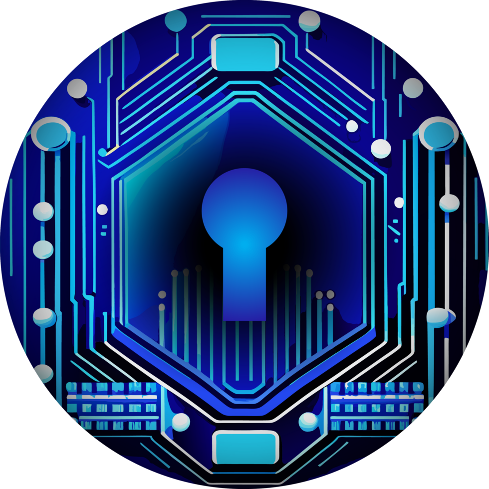Modern Technology Lock Cybersecurity Crop-out Icon png