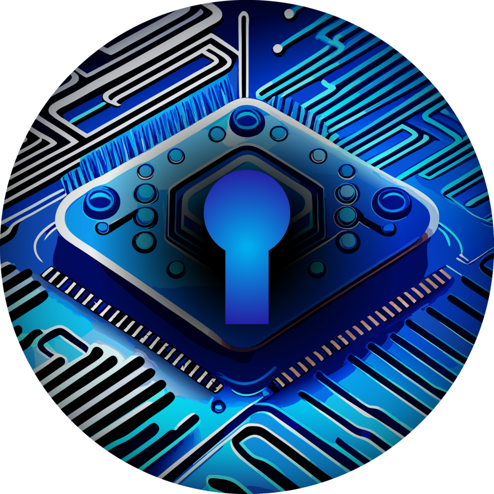 Modern Technology Lock Cybersecurity Crop-out Icon png