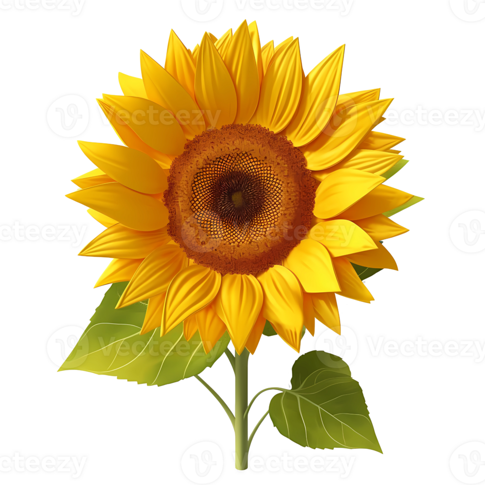 girasol ilustración png