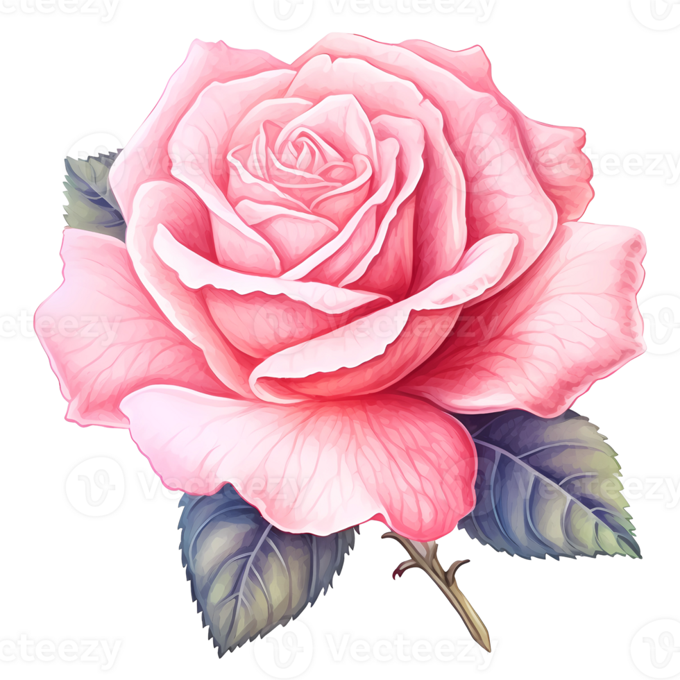 pink rose illustration png