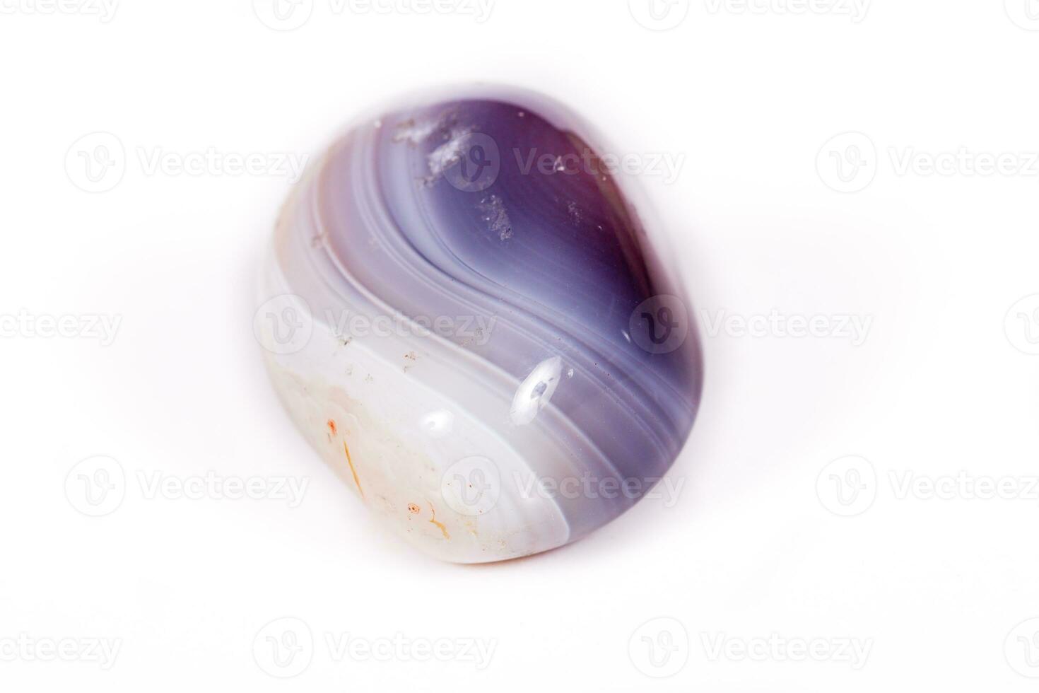 Macro mineral stone Agate Botswana gray on white background photo