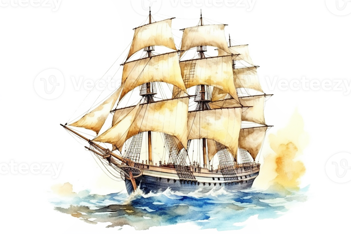 15-18th Century Sailing Ship png