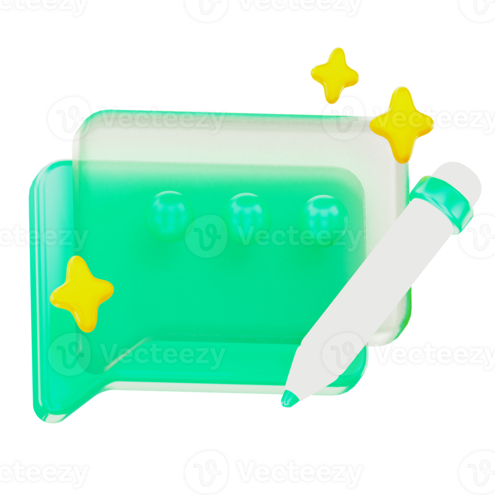 Comment 3d User Interface Icon png
