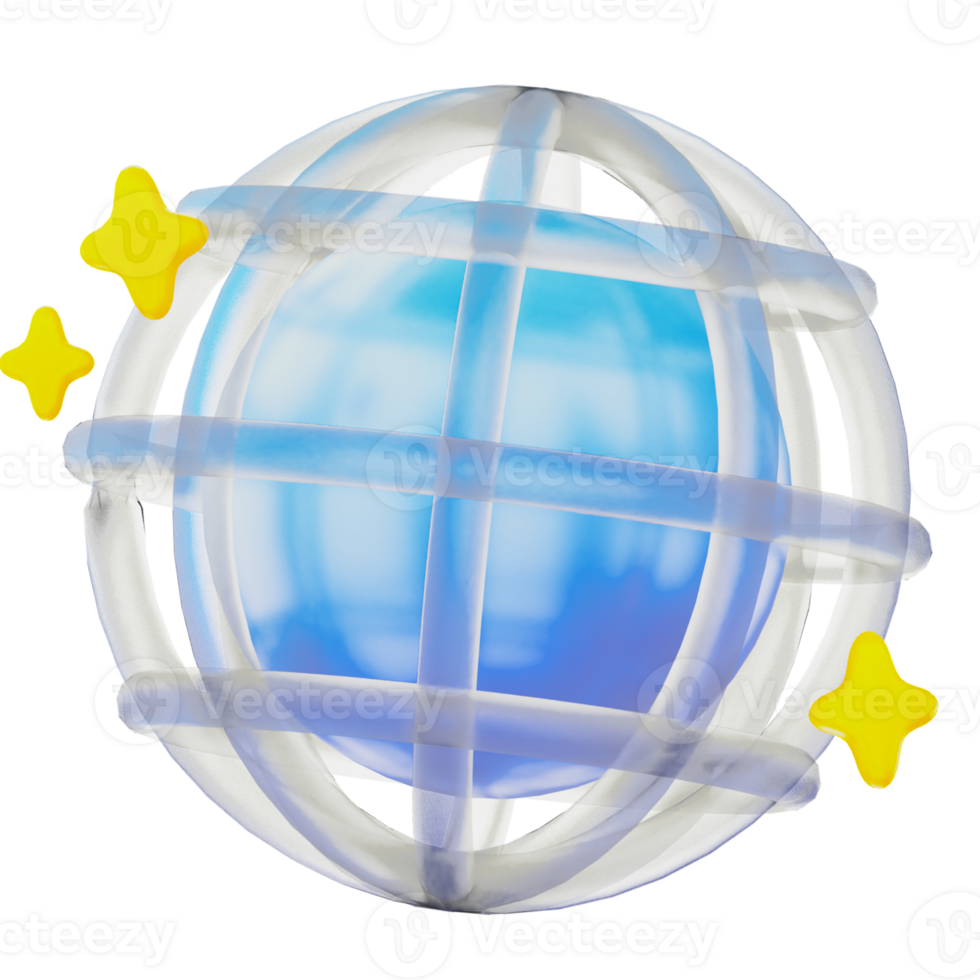 Globe global internet browser 3d User Interface Icon png