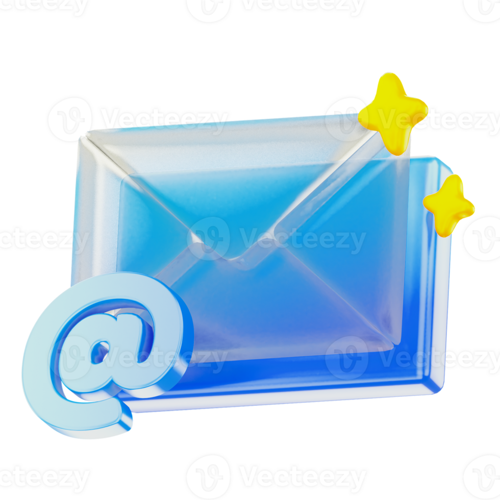 Email 3d User Interface Icon png