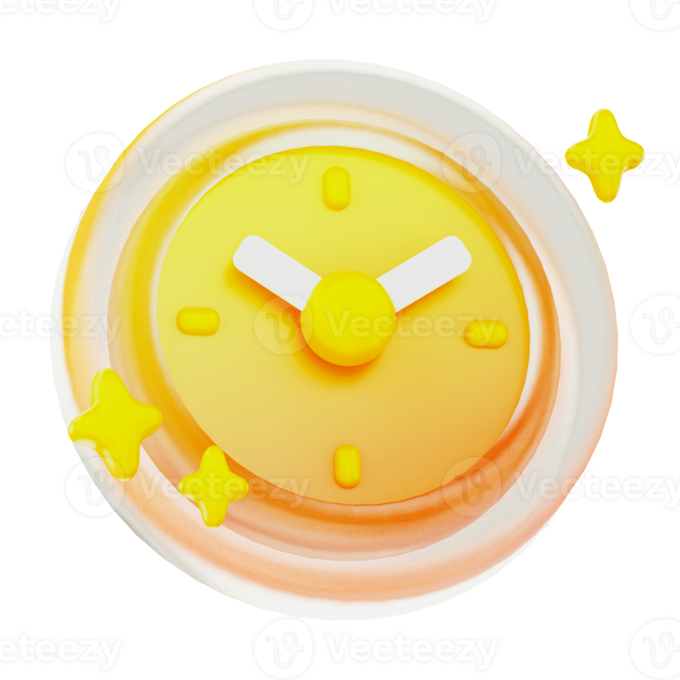 Clock 3d User Interface Icon png