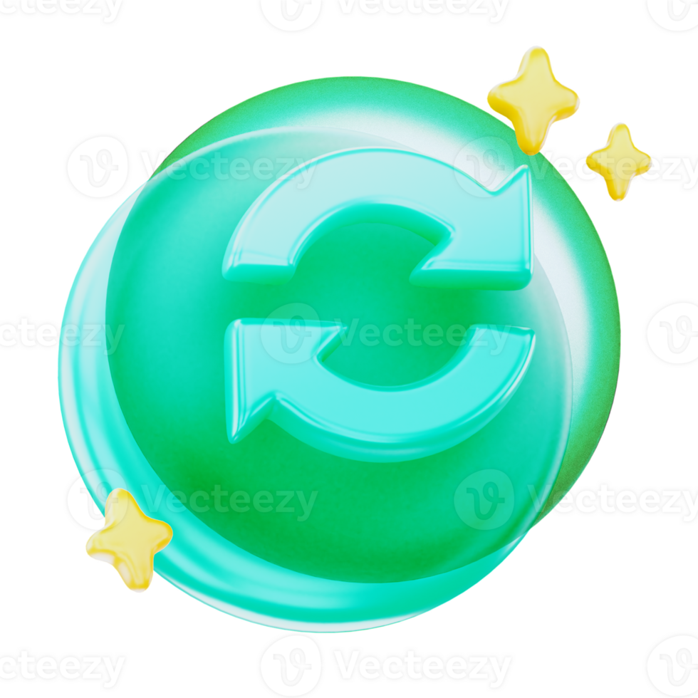 Refresh 3d User Interface Icon png