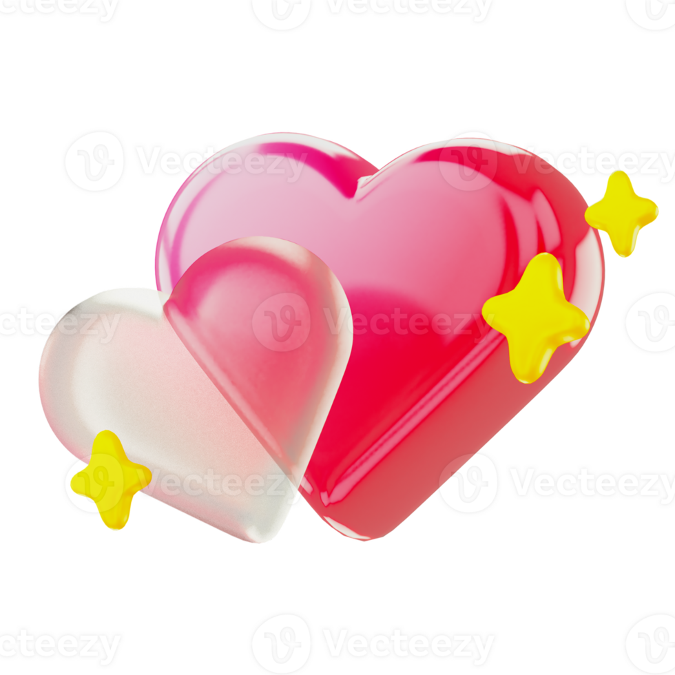 Heart like 3d User Interface Icon png
