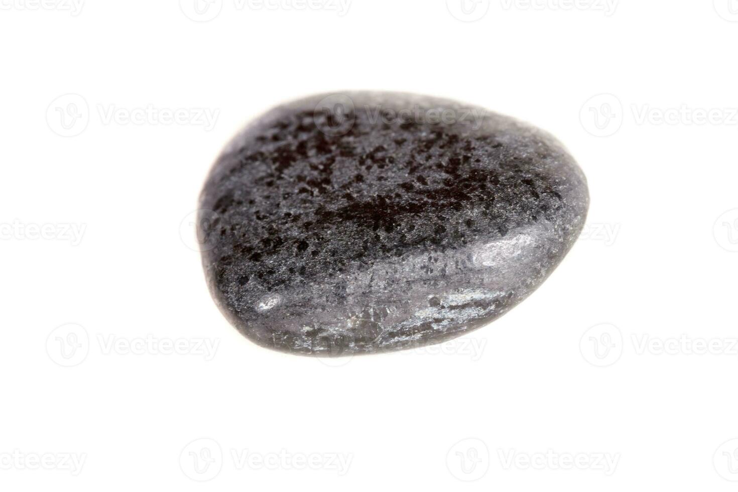 Macro mineral stone lignite on a white background photo