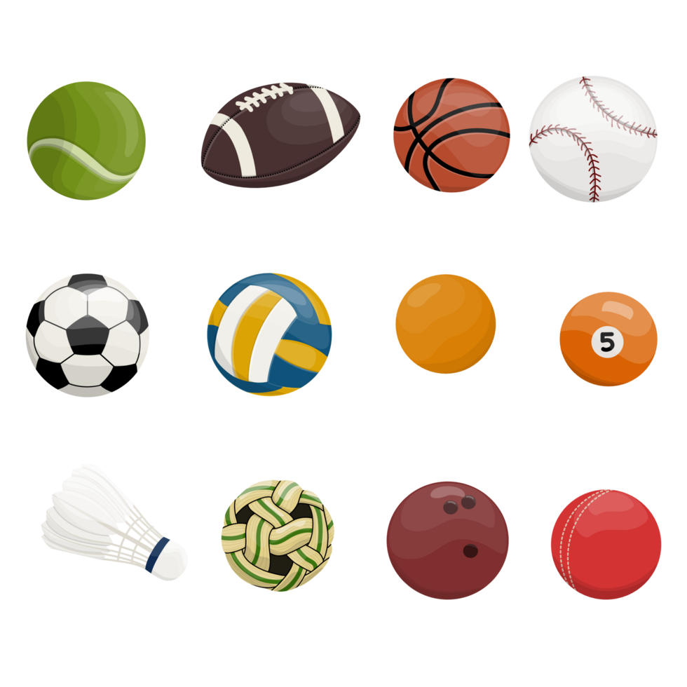 Set of sport ball illustration 25279408 PNG