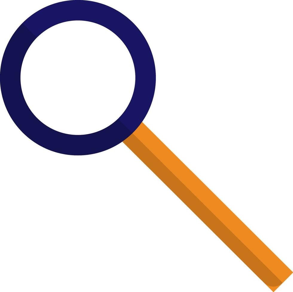 Isolated magnifying glass. vector