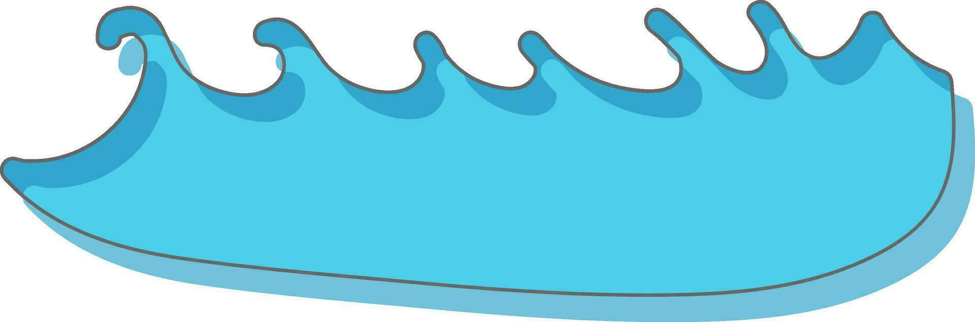 Illustration of water waves. vector