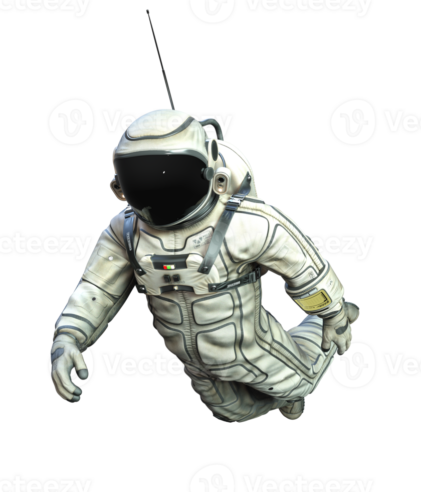 Astronaut auf transparent Hintergrund, 3d machen png