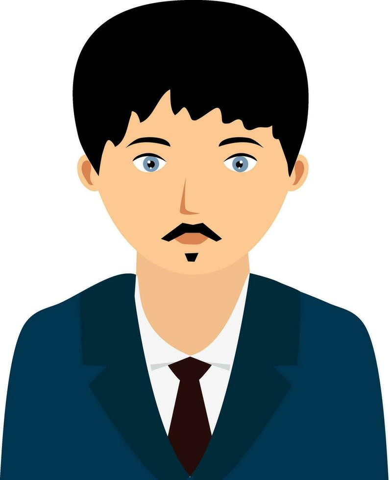 Young businessman character. vector